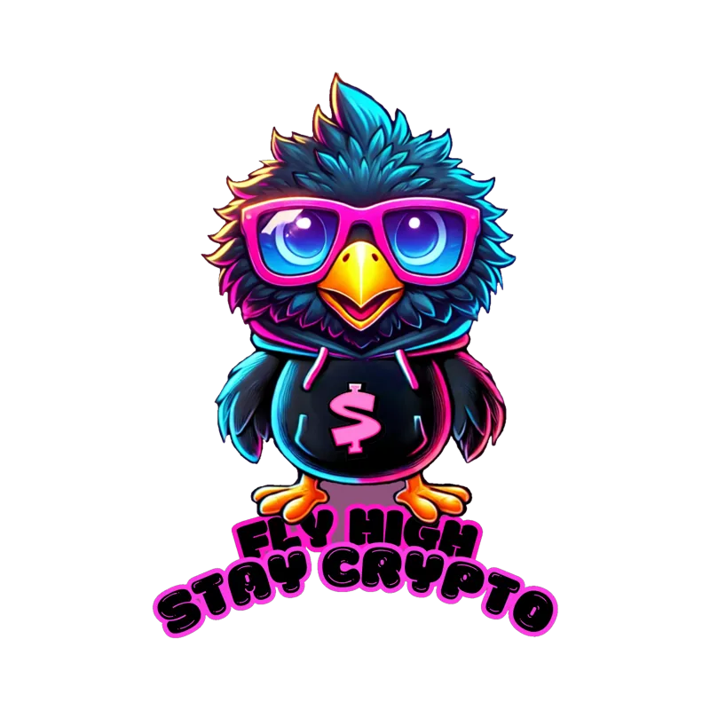 SWAMPHER Sticker Motiv Fly high, stay crypto